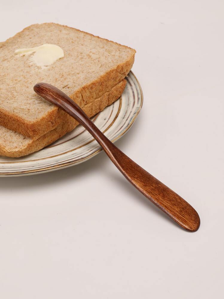 1pc Wooden Cream Spatula - Brown - View 11