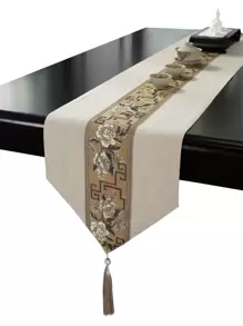 1 Họa Tiết Hoa Tua Rua Trang Trí Bàn Chống Thấm Nước Á Hậu - Nhiều màu - Xem 1