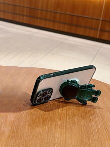 Ốp điện thoại hình phi hành gia mạ khung tương thích với iPhone 15 Pro Max Vỏ mềm bảo hiểm toàn diện - màu xanh lá - Xem 6