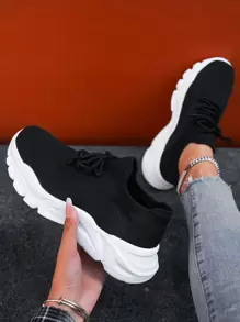 Women Spring Autumn Casual Lace-Up Light Weight Sports Running Shoes