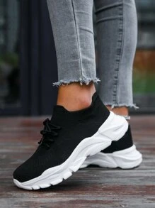 Women Spring Autumn Casual Lace-Up Light Weight Sports Running Shoes