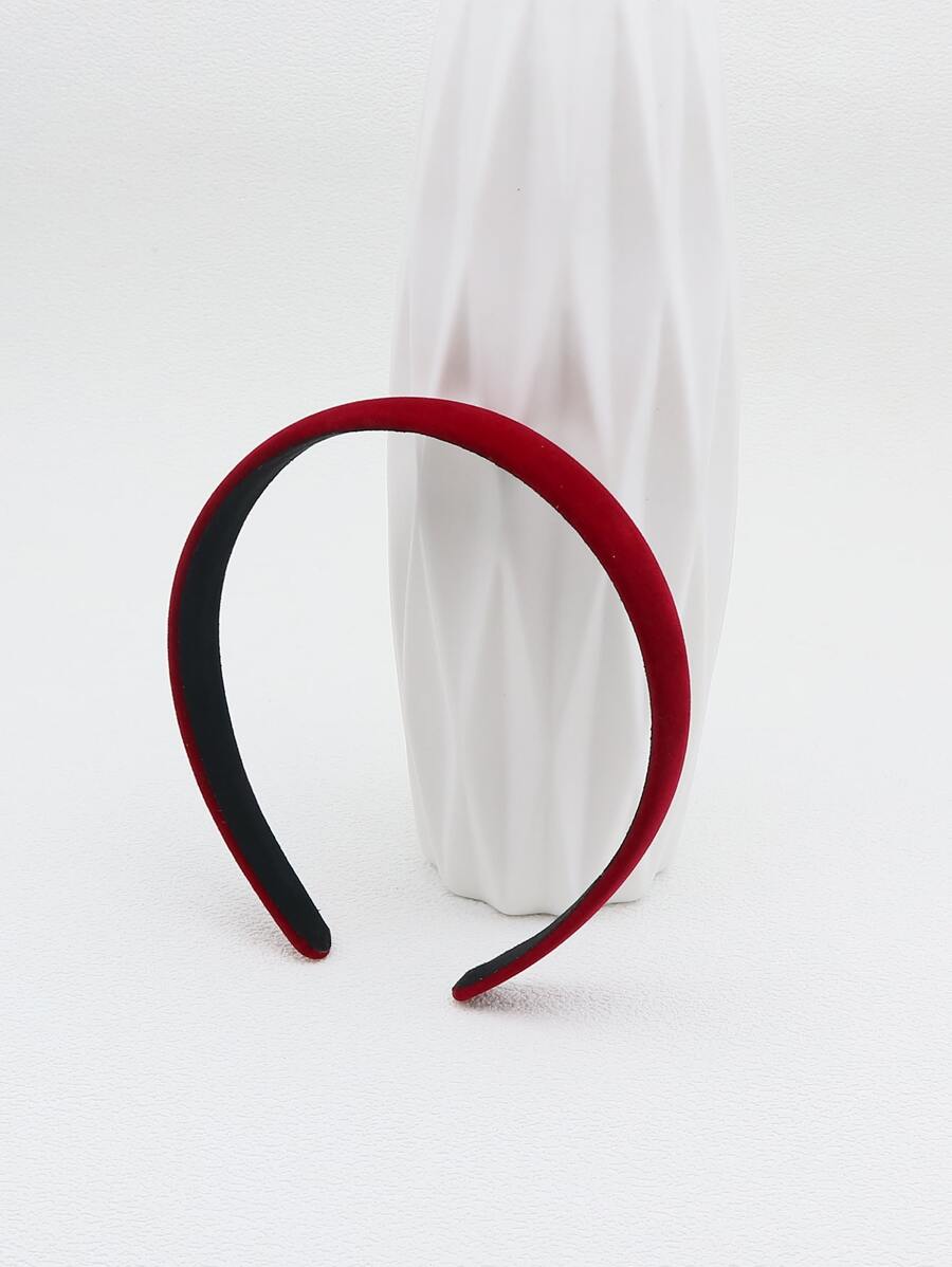 極簡實心髮箍 休閒款 - 紅色 - 查看 1