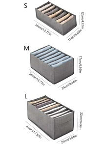 1 件裤子收纳盒，牛仔裤分隔收纳盒，衣柜 9 格收纳篮装饰秋季装饰节日装饰房间装饰家居装饰秋季装饰卧室装饰 - 灰色 - 查看 4