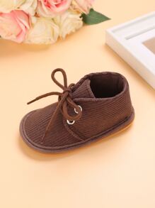 Bebé Botas con cordón delantero - Marrón - Ver 4