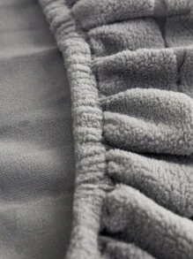 1入組格紋提花沙發座套 - 灰色 - 查看 6