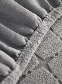 1入組格紋提花沙發座套 - 灰色 - 查看 7