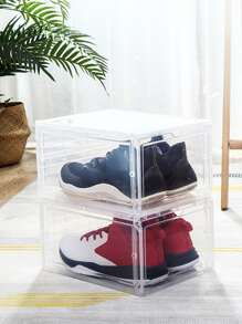 1 pieza caja de zapatos transparente - transparente - Ver 3