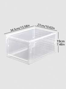 1 pieza caja de zapatos transparente - transparente - Ver 4