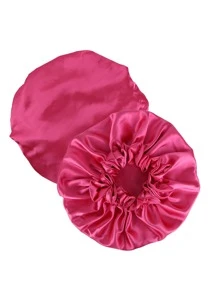 1pc Satin Wig Bonnet - Hot Pink - View 2