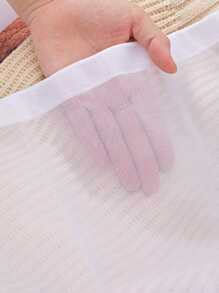 1pc Túi giặt chi tiết dây rút - trắng - Xem 5