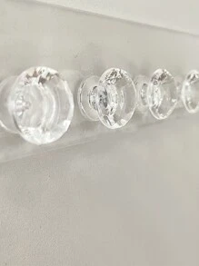 1 Pieza Estante De Almacenamiento De Joyería Decorada Con Diamantes De Imitación, Regalo Para El Día De San Valentín - transparente - Ver 2