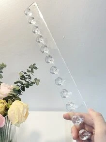 1 Pieza Estante De Almacenamiento De Joyería Decorada Con Diamantes De Imitación, Regalo Para El Día De San Valentín - transparente - Ver 4