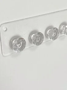 1 Pieza Estante De Almacenamiento De Joyería Decorada Con Diamantes De Imitación, Regalo Para El Día De San Valentín - transparente - Ver 6