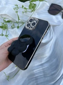 Phone Case With Astronaut Design Holder - Black - View 5