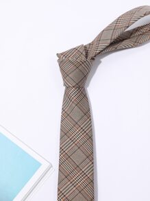 1pc Men Plaid Pattern Tie Durable, Versatile, And Stylish Ideal Choice For Gifts Casual Men Necktie - Multicolor - View 3