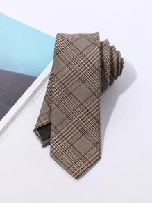 1pc Men Plaid Pattern Tie Durable, Versatile, And Stylish Ideal Choice For Gifts Casual Men Necktie - Multicolor - View 4
