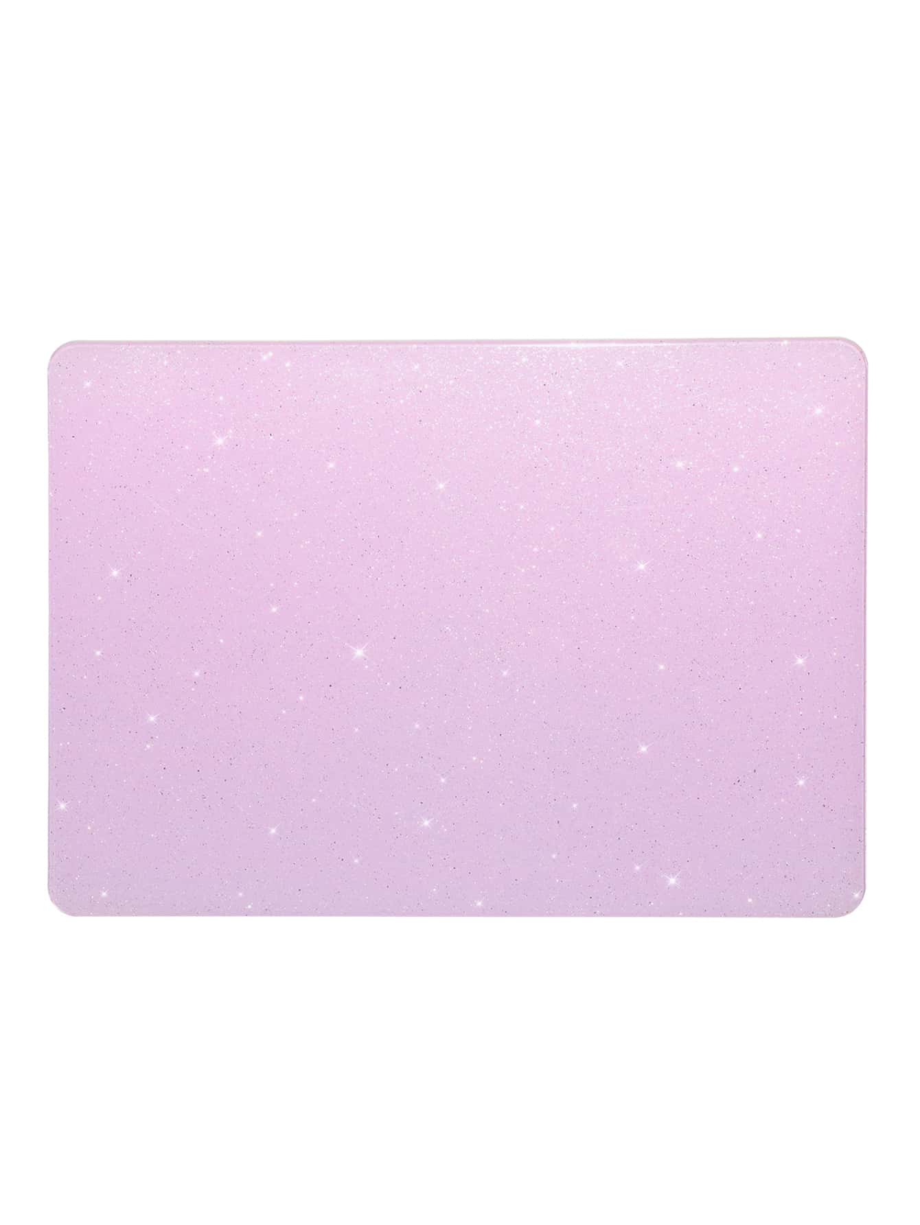 1pc Glitter Laptop Case Compatible With 13.3 Inch MacBook Air - Purple - View 1
