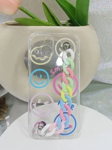 卡通图案手带手机壳，兼容 15/15Pro/15Plus/15Promax，国际版，非国内版 - 無色 - 查看 6