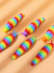 1入組隨機色毛毛蟲設計逗貓玩具 - 彩色 - 查看 4