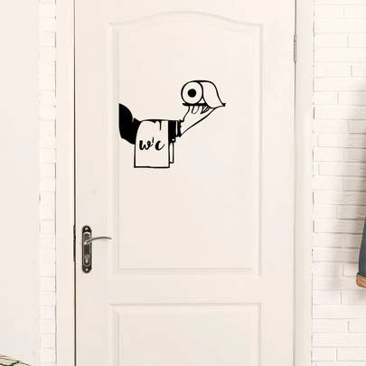 1pc (20*30cm) Bathroom Signage Sticker