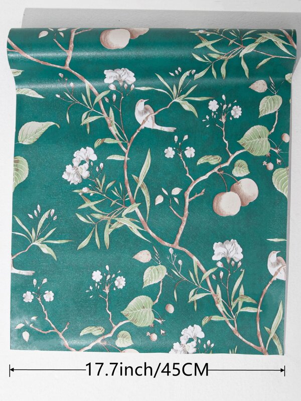 1pc Floral Pattern Wall Paper SHEIN USA