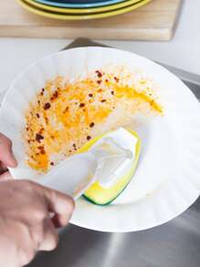 1pc Liquid Filling Cleaning Sponge, Multifunction Pot Cleaning Brush For Kitchen - Multicolor - View 2