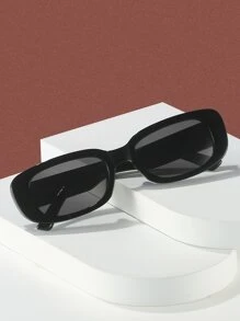 1pc Unisex Square Fashion Sunglasses, Suitable For Outings, Travel, Summer Accessories, Sports Style, Driving, Festivals, Beach, Music Festivals, Vacations, Family Outings, Golf, Hiking, Elegant Attire, Street Style Accessories, Vacation Atmosphere, Sports, Parties, Outdoor Activities, Street Style, Fishing, Holidays, Vacations - Grey - View 2