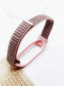 1pc 2 In 1 Watchband & Case Compatible With Xiaomi - Pink - View 2