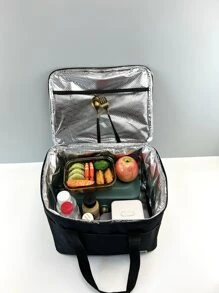 1 pieza Bolsa térmica portátil - Negro - Ver 4