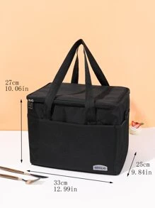 1 pieza Bolsa térmica portátil - Negro - Ver 5