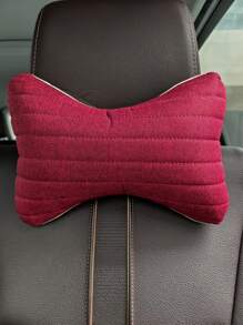 1 pieza Almohada cervical de rayas de coche - Burdeos - Ver 1