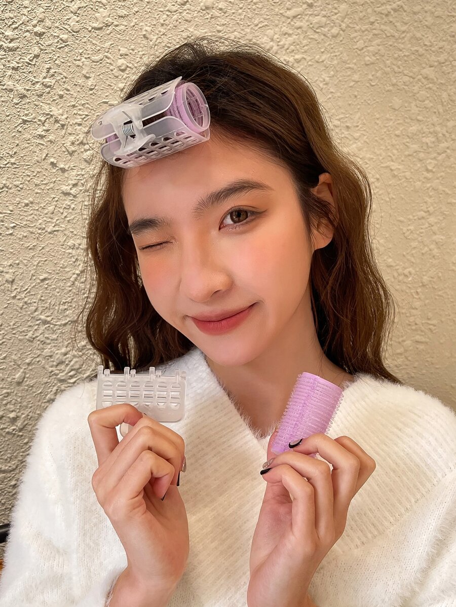 DAZY 3pcs Hair Curling Roller For Women Hair Styling Use - Purple - View 1