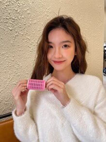 DAZY Self-adhesive Portable Hair Curler - Hot Pink - View 6