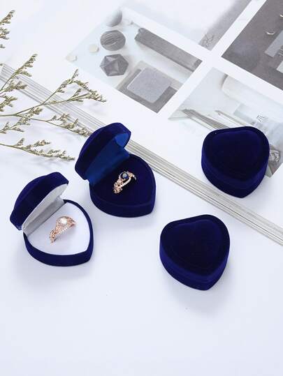 1入組愛心設計隨機色首飾收納盒