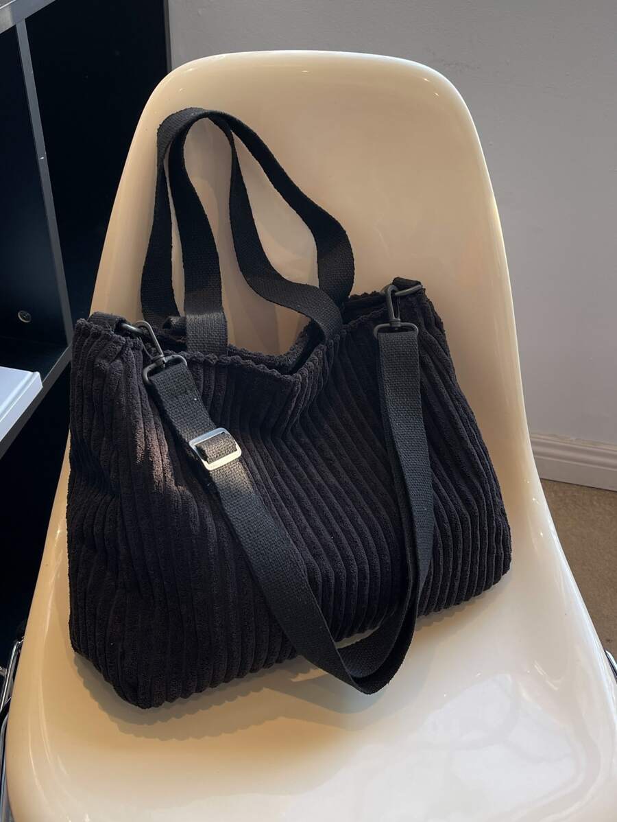 Fuzzy, Soft, Plush Minimalist Fluffy Shoulder Tote Bag For Girls, Women, College Students, Rookies & White-collar Workers For Work, Office, Commute, For Autumn & Winter, Warm Winter, Outdoors