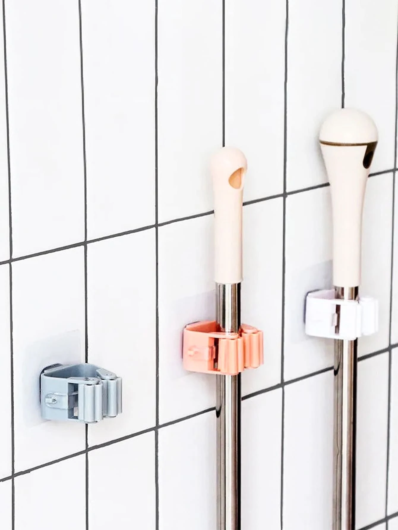 1 Màu Sắc Ngẫu Nhiên Cây Lau Nhà Giá Đỡ Không Khung Đơn Giản Đen Trắng Họ Treo Tường Poster, Vải Treo Tường, Tranh Canvas - Nhiều màu - Xem 1