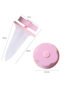 1pc Flower Design Filter Bag - Pink - View 3