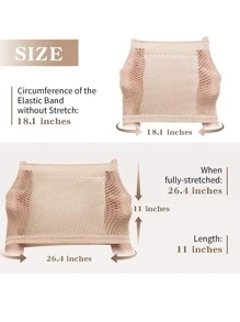 1pc Wig Net - Dusty Pink - View 5