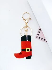 Navidad Llavero con diseño de botas - Multicolor - Ver 1