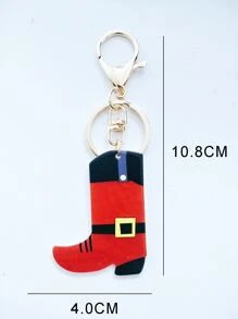 Navidad Llavero con diseño de botas - Multicolor - Ver 3