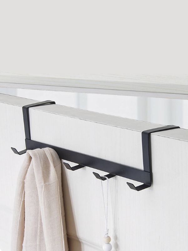 1pc Multifunction Door Back Hanging Hook, 5 Rows Of Hooks Hanging