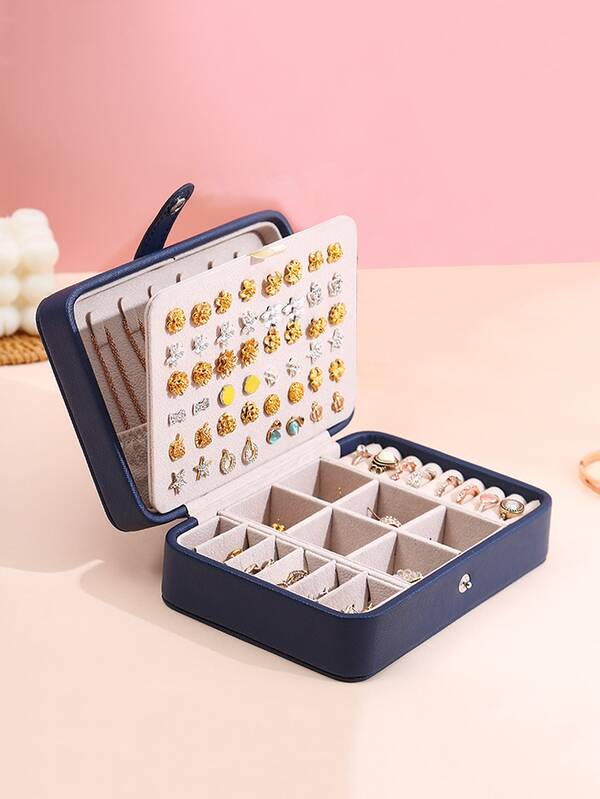 1pc Multigrid Portable Jewelry Storage Box SHEIN UK