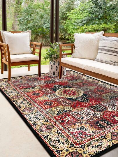 1pc Geometric Pattern Outdoor Waterproof Door Mat