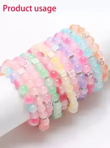 1 pieza Accesorio de joya DIY 8mm cuenta - Multicolor - Ver 4