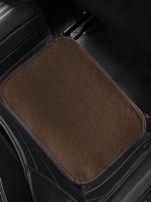 1入組條紋圖案車地墊 - 卡其色 - 查看 2