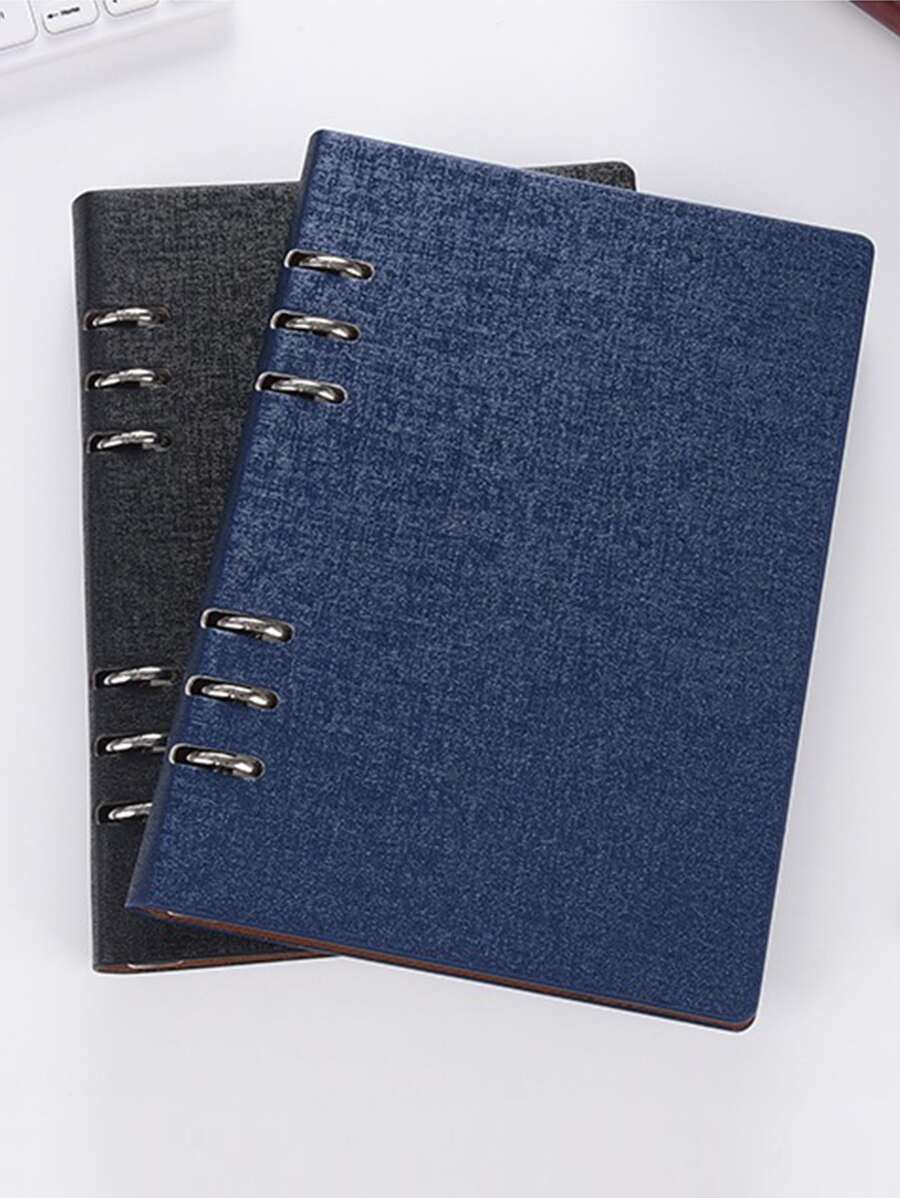 1pc Random Color Binder Loose Leaf Journal - Multicolor - View 1