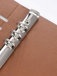 1pc Random Color Binder Loose Leaf Journal - Multicolor - View 2