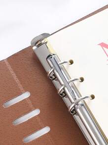 1pc Random Color Binder Loose Leaf Journal - Multicolor - View 3