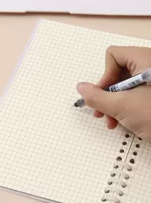 1pc Cherry Print Loose-leaf Notebook