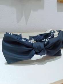 1pc Random Color Floral Pattern Knot Decor Headband - Multicolor - View 3